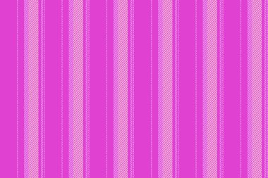 Tit fabric pattern background, stripe lines seamless textile. Dorder vertical vector stripe texture in magenta and purple colors palette.