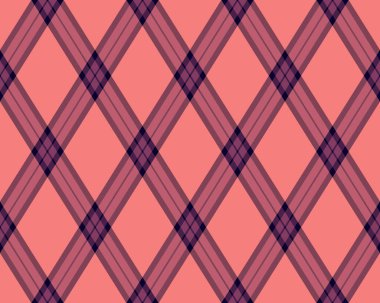 Argyle geometrik eşkenar dörtgenin kusursuz deseni. Harlequin duvar kağıdı tasarımını kontrol et. Web geçmişi için klasik elmas şekilli tekstil malzemesi, baskı kumaşı, kazak, ambalaj kağıdı, hediye kartı, davetiye.