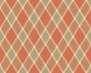 Argyle geometrik eşkenar dörtgenin kusursuz deseni. Harlequin duvar kağıdı tasarımını kontrol et. Web geçmişi için klasik elmas şekilli tekstil malzemesi, baskı kumaşı, kazak, ambalaj kağıdı, hediye kartı, davetiye.