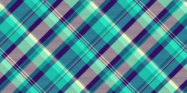 Eşsiz kumaş kusursuz desen, biz tekstil arka plan dokusu. Temel ekose vektör tartan denetimi mavi ve mor renk paletinde.