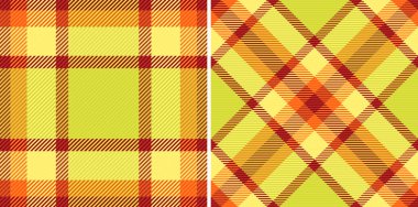 Arkaplan desenli ekoseli kumaş kumaş kumaşı ve kusursuz bir tekstil dokusu. Altın renginde olsun. Yemek partileri için dekoratif peçeteler..