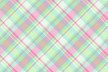 Her gün dikişsiz desenli ekose, hediye kartı desenli tartan. Minimalist tekstil arkaplan vektörü ışık ve pastel renk paletinde.