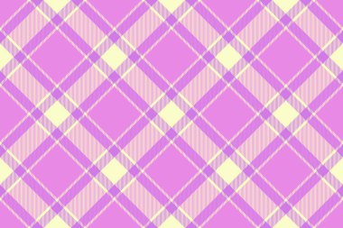Kraliyet vektör tekstil kumaşı, panço tartan ekosesiz. Mor ve açık renk paletindeki dokuyu kontrol et.