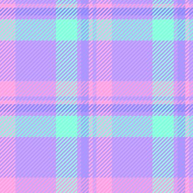 Garip vektör tekstil deseni, hoş kumaş kontrol ekoseli. Çapraz arkaplan tartan dokusu çivit ve gök mavisi paletinde pürüzsüz.