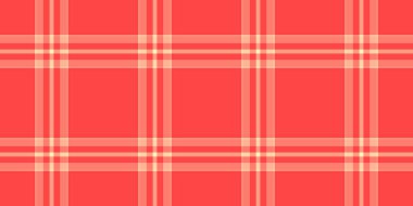 Contour desenli kumaş kumaş kumaş, ticari tekstil çeki pürüzsüz. Kırmızı ve somon renginde marka desenli arka plan vektörü.