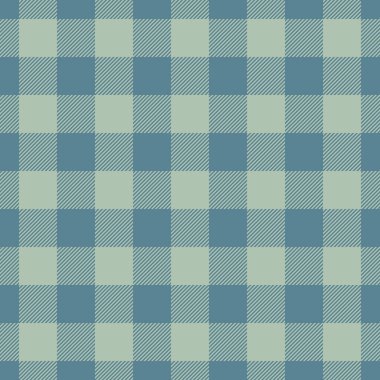 Eps şablon vektörünü kontrol ediyor, kırsal, pürüzsüz tekstil ekoseli. Sanat eseri dokusu tartan kumaş arkaplanı cyan ve kül rengi renk paleti.