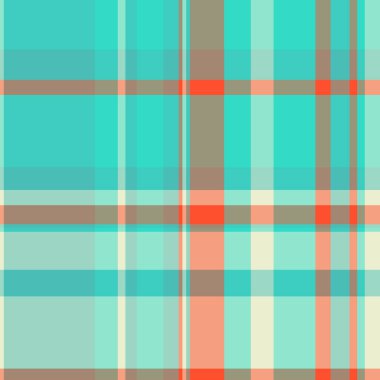 Tek ekose kumaş dokusu, grafiksel geçmiş taraması kumaşı. Tuğla ve pastel renk paletinde resim vektörsüz tartan deseni.