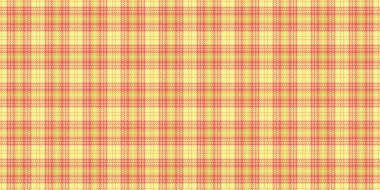 Bir sürü dikişsiz kumaş kumaş, bebek desenli kumaş. Sarı ve kırmızı renk paletinde içerik dokusu kontrol vektörü.
