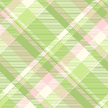 Punk check ekose ekose kumaş, erkek dikişsiz kumaş. Açık ve yeşil renk paletinde solmuş model arkaplan tekstil vektörü.