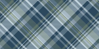 Doğum günü arkaplan vektörü tekstil, pamuklu kumaş tartan. Japonya pastel ve cyan renk paletinde kusursuz ekoseli desen.