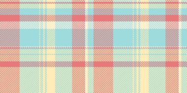 Kusursuz tartan deseni, artistik vektör tekstili. Eps arkaplan kumaş desen ekose ışık ve kırmızı renk paleti.