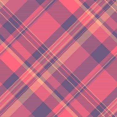 Rüya gibi vektör ekoseli doku, tekrar eden tartan arka plan. Diwali tekstil kumaşı. Kırmızı ve pastel renklerde kusursuz kontrol..