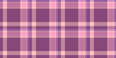 Seksi ekose vektör, panjabi tartan desenli dikişsiz. Kumaş dokusu pembe ve açık renk paletinde kumaş.