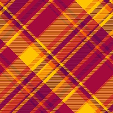 Ekose desenli tekstil, tekrar eden ekose dikişsiz doku. Sayfa denetimi arka plan kumaşı kırmızı ve altın gelincik renk paleti ile.