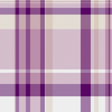 Tapılası desen kontrol dokusu, Kanada kumaşı dikişsiz tartan. Pastel ve beyaz renk paletinde insan vektörü ekose arka plan tekstili.
