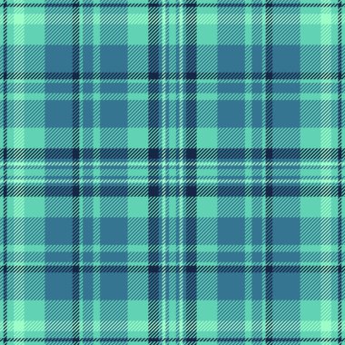 Oktoberfest desen ekose, rüya gibi tartan tekstil vektörü. Gök mavisi ve cyan renk paletinde iz bırakmayan kumaş arkaplanı.