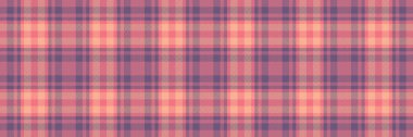 Kadın tartan arka plan ekoseli, motif doku kontrolü tekstili. Tazılar desen vektörsüz kumaş kırmızı ve mor renk paleti.