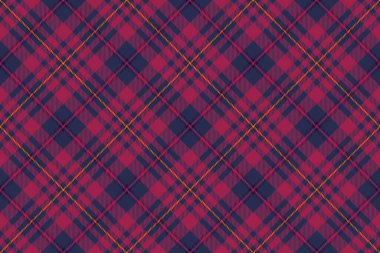 Temel, pürüzsüz vektör tartan, renkli tekstil kontrol kumaşı. Mavi ve pembe renk paletinde desen ekose desenli arkaplan dekorasyonu.