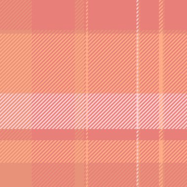 Creation texture vector background, open tartan seamless textile. Full pattern plaid fabric check in red and orange colors palette. clipart