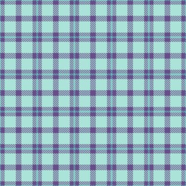 Harika bir çek, tartsız, şerit desenli tekstil geçmişi var. Ekose desenli kumaş menekşe ve açık renk paletinde.