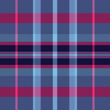 Kusursuz bir özgeçmiş kontrolü, yaratıcılık vektör desenli tekstil seçin. Koyu ve mavi renk paletinde ekose kumaş desenini işaretle.