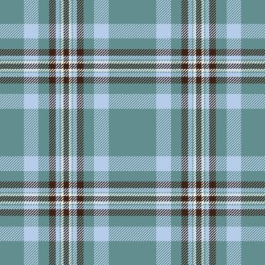 Büyük vektör desenli kumaş, 1950 'lerin tekstil kontrolü. Uzun, pürüzsüz desenli ekose ve açık renk paleti..