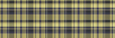 Avcı tartansız vektör, yatay geçmiş kontrolü ekoseli. Gündüz tekstil deseni kumaş dokusu sarı ve mavi renk paletinde.