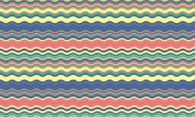 Dalgalı, parlak renklerde dalgalı çizgileri olan soyut bir arka plan, dalgalı, sıvı bir etki yaratıyor. Düz kıvrımlar ve dokulu çizgiler tasarıma zarafet, yaratıcılık ve canlılık ekler. Bu vektör dokunuşu, duvar kağıdı, tekstil veya grafik kullanımı için idealdir