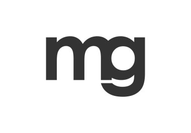 MG yaratıcı geometrik başlangıç tabanlı modern ve minimal logo. m G harfi modaya uygun yazı tipleri.