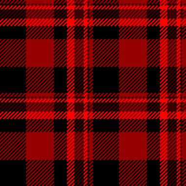 Kanepesiz, dikdörtgen kumaşlı, kumaş desenli ekoseli. 50 'lerin vektör kumaş arkaplanı kırmızı ve siyah renk paletinde.