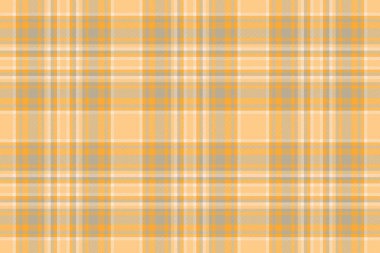 Britanya ekose kumaşı, İspanyol arka plan deseni. Pastel ve turuncu renk paletinde kusursuz vektör denetimi.
