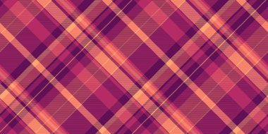 Ekran kontrolü ekose desenli, etnik arka plan tekstil vektörü. Tazılar diş dokusunu dikleştirir. Eflatun ve pembe renk paleti içinde dikişsiz tartan..