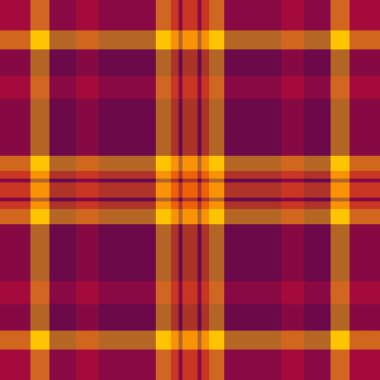 Bebek dokusu ekose kumaş, model kumaş kumaş tartlı kontrol. Pembe ve kırmızı renk paletinde Hindistan pürüzsüz desenli arkaplan vektörü.