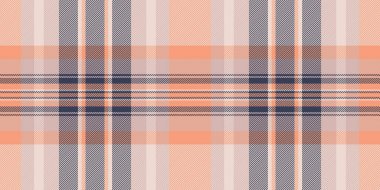 Ayak ekose desenli kontrol, özgün arkaplansız tartan. Işık ve turuncu renk paletinde tekstil dokusu vektörünü makaraya al.