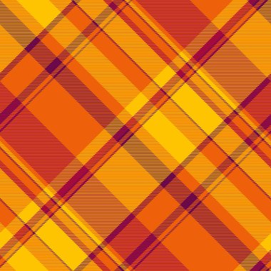 Ayak desensiz arka plan, kumaş desenli ekose. Idyllic vektör tartan tekstil kontrolü parlak ve altın gelincik renk paleti.