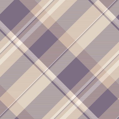 Karmaşık, pürüzsüz arka plan vektörü, çizgili şablon tartan. Minimum ekose kumaş kumaş ışık ve pastel renk paleti.