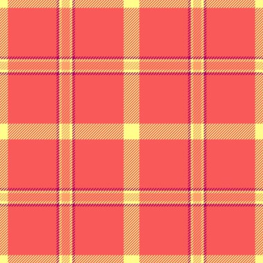 Kalıpları yakından kontrol et, Cadılar Bayramı kumaşı ekose kumaşı. Şarap tartan arkaplan, kırmızı ve sarı renk paletinde kusursuz tekstil..