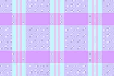 Klasik ekose kumaş, şablon kontrolünde sorun yok. Işık ve menekşe renk paletinde küçük doku vektör arkaplan kumaşı.