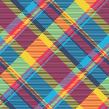 Yeni yıl vektör denetimi, tatil tekstili. Müşteri kumaşı dikişsiz, mavi ve kırmızı renk paleti..