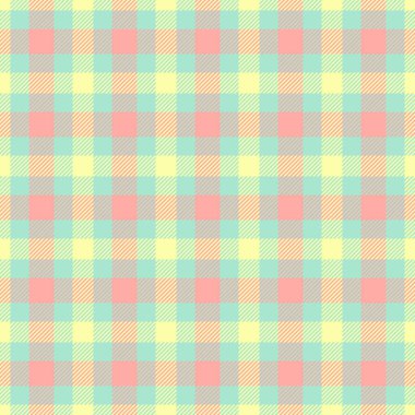 Yaratıcı arka plan desenli tartan, dikiş desenli kumaş ekose. Tekstil vektörünü ışık ve kırmızı renk paletinde geriye doğru kontrol et.