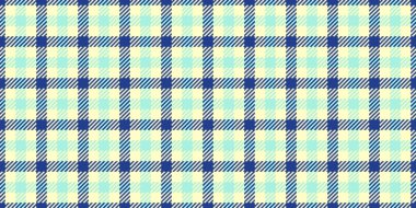 Örneksiz kumaş örneği, arka plan tekstil vektörünü kontrol ediyor. Zarif ekose desen tartını açık mavi renk paletinde kontrol et.