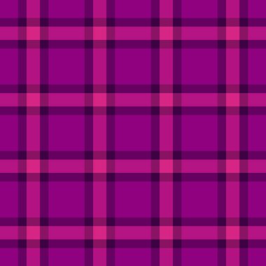 Tekstil arka plan dokusu, arka vektör deseni pürüzsüz. İngiliz kumaşı morumsu ekose ve pembe renk paletini kontrol et.