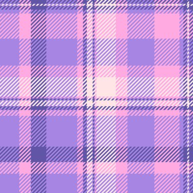 Kontrol vektör arkaplanını, dikişsiz doku dokusunu kutlayın. Çin 'in yeni yıl tekstil ekose desenli mor ve pembe renk paleti.