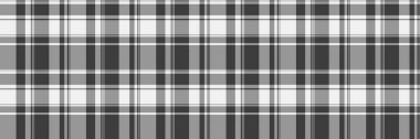 Tartan arkaplan dokusu, kumaş vektörünü kontrol et. Tekstil ekoseli desenleri klasik gri ve gri renk paletiyle dekore et.