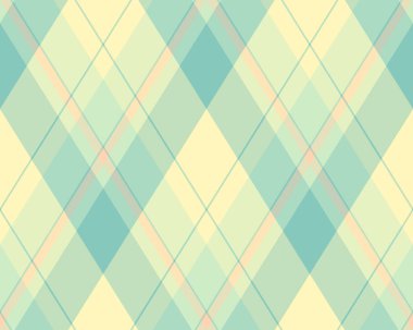 Argyle geometrik eşkenar dörtgenin kusursuz deseni. Harlequin duvar kağıdı tasarımını kontrol et. Web geçmişi için klasik elmas şekilli tekstil malzemesi, baskı kumaşı, kazak, ambalaj kağıdı, hediye kartı, davetiye.