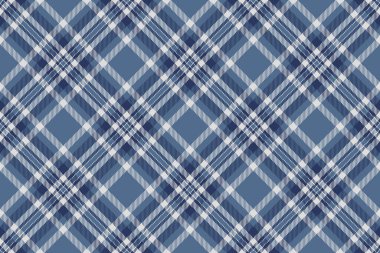İpek tekstil arkaplan dokusu, ekoseli kitap. Kadınların moda vektör kumaş deseni mavi ve gainsboro renk paleti.