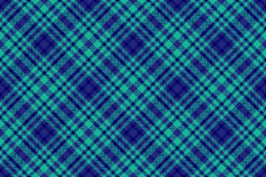 Deniz kumaşı, ekose kumaş, çizgili vektör dokusu. Mavi ve gök mavisi renk paletinde ev arkaplanı denetimi.