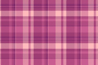 Latince ekoseli, ekose gömlekli, dikdörtgen kumaşlı. Pembe ve açık renk paletinde sevimli desen vektör dokusu.