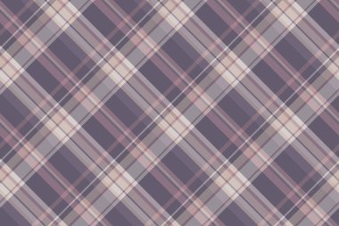 Düz desenli tekstil, soluk arka plan vektör ekoseli. Yatak kontrolü, pastel kumaş ve gri renk paleti..