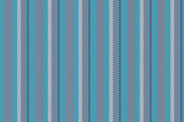 Çevrimiçi arka plan kumaş deseni, Fransız dikişsiz tekstil dokusu. Açık slate gri ve cyan renk paletinde klasik dikey çizgi vektörü.